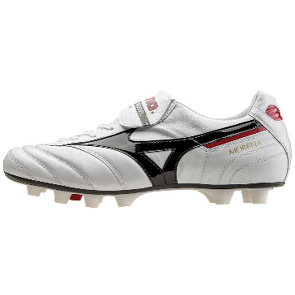 Scarpe Calcio Mizuno Morelia II Made in Japan Uomo - Bianche/Nere - 92531-RDLS